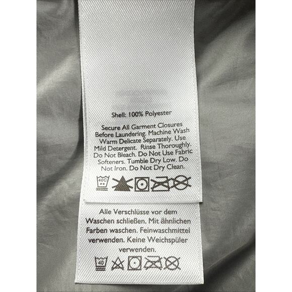 Eddie Bauer Yellow Gray Full Zip Hooded Windbreaker Jacket Mens Large D1751448 - Picture 5 of 7